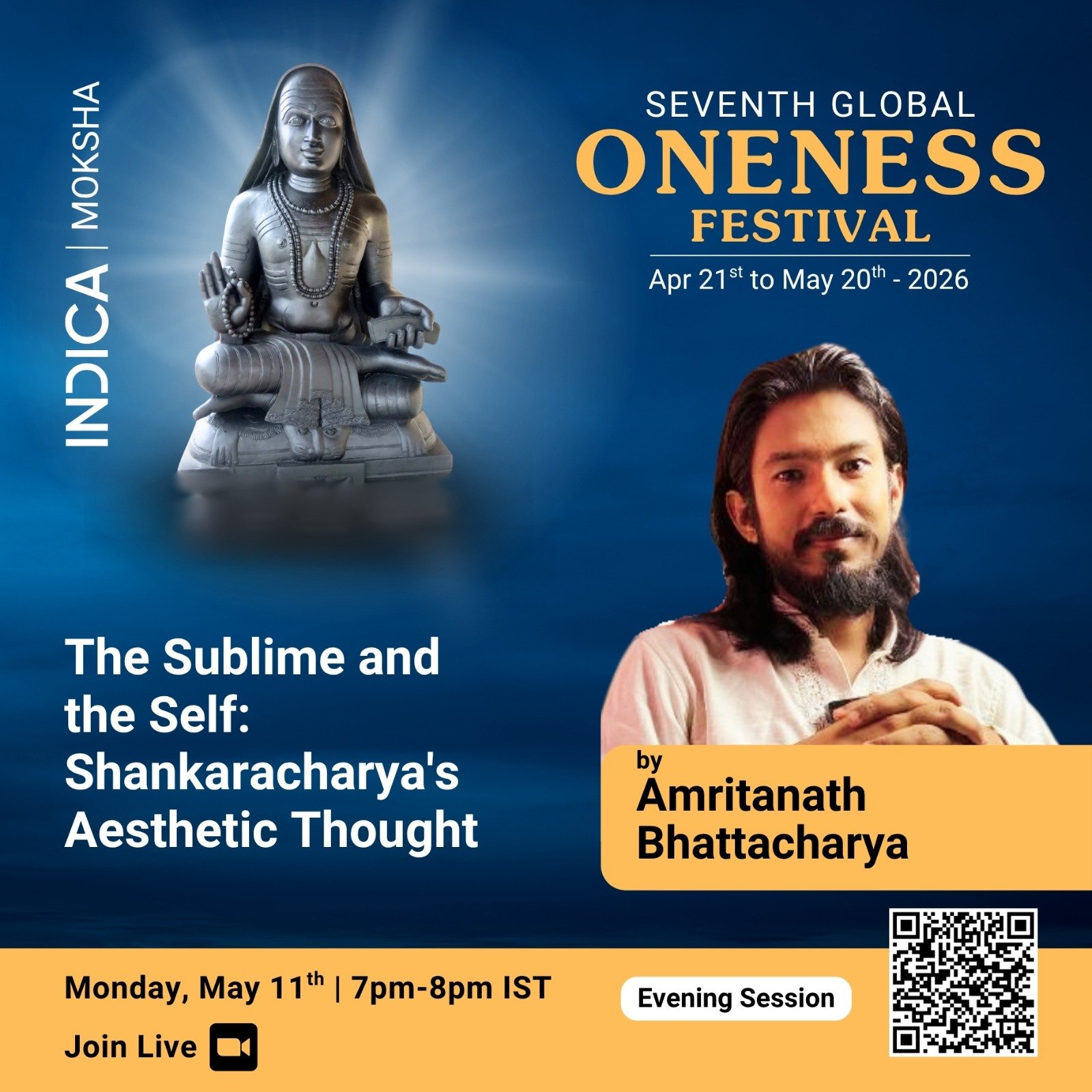 Upcoming Talk on SEVENTH GLOBAL ONENESS FESTIVAL